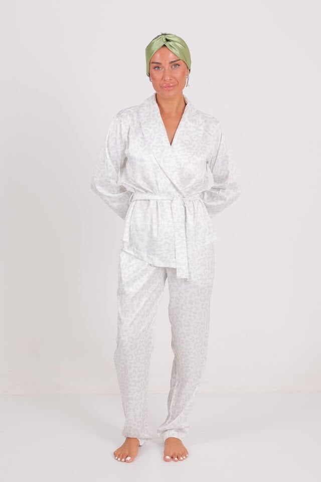 Elegance Kruvaze Saten Takım