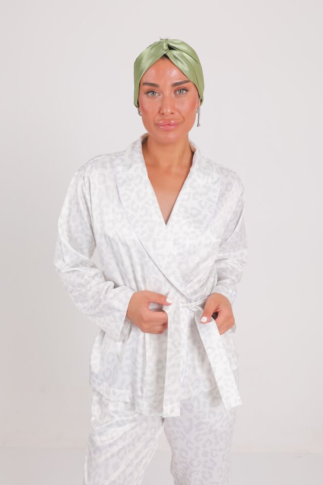 Elegance Kruvaze Saten Takım